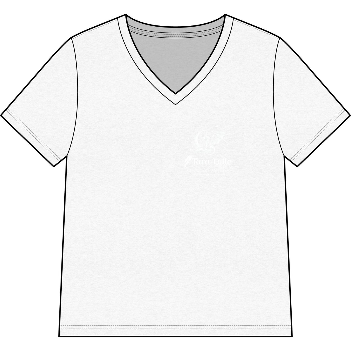 Fantasy Author V-Neck Tee — "You Are Among My Favorite Fantasy Authors" Graphic Shirt